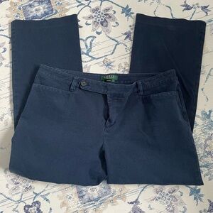 Lauren Ralph Lauren Adelle 14 Petite Navy Pants